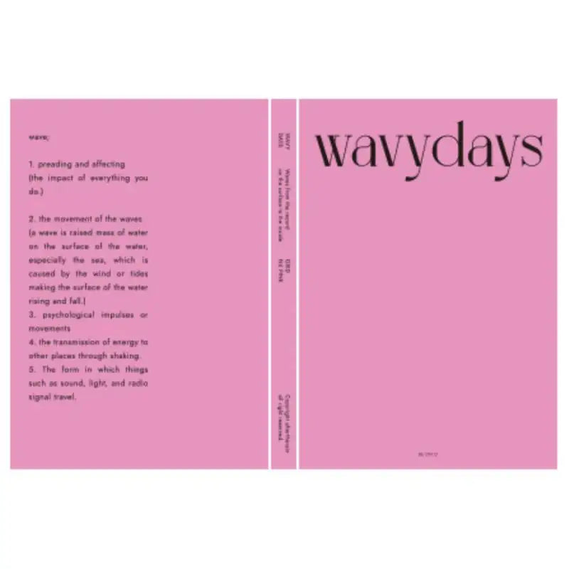 Be On D - Wavydays Notebook - Be On D - Notebooks & Notepads - Harumio