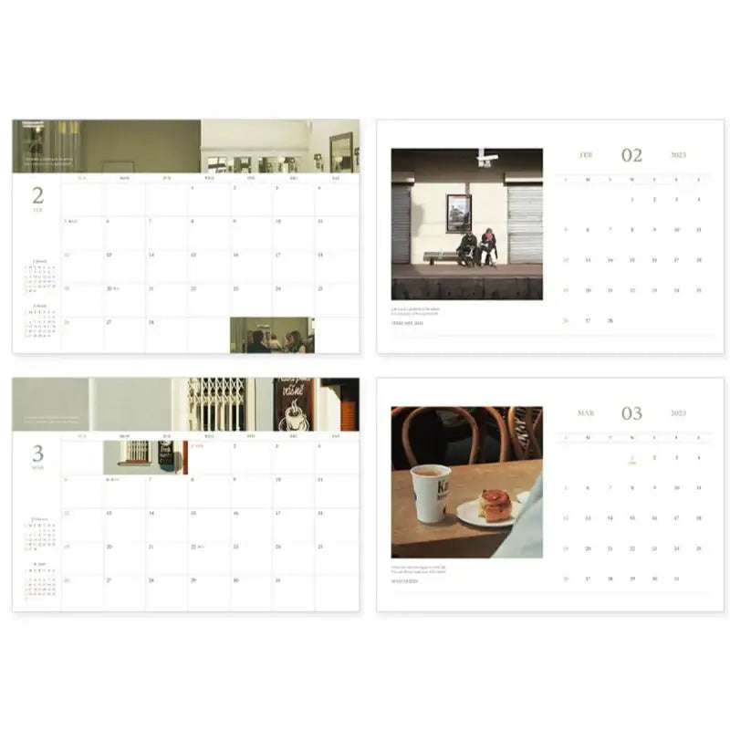 INDIGO - 2023 Mind Snap Desk Calendar A4 - Indigo - Calendars - Harumio