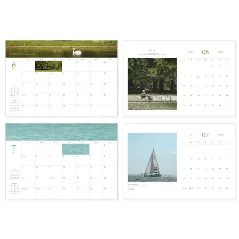 INDIGO - 2023 Mind Snap Desk Calendar A4 - Indigo - Calendars - Harumio