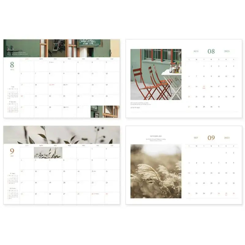 INDIGO - 2023 Mind Snap Desk Calendar A4 - Indigo - Calendars - Harumio