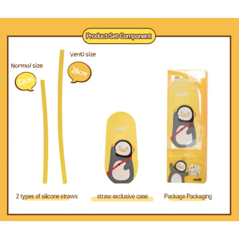 Pengsoo - 1+1 Silicone Straw and Case Set - Pengsoo - Accessories - Harumio