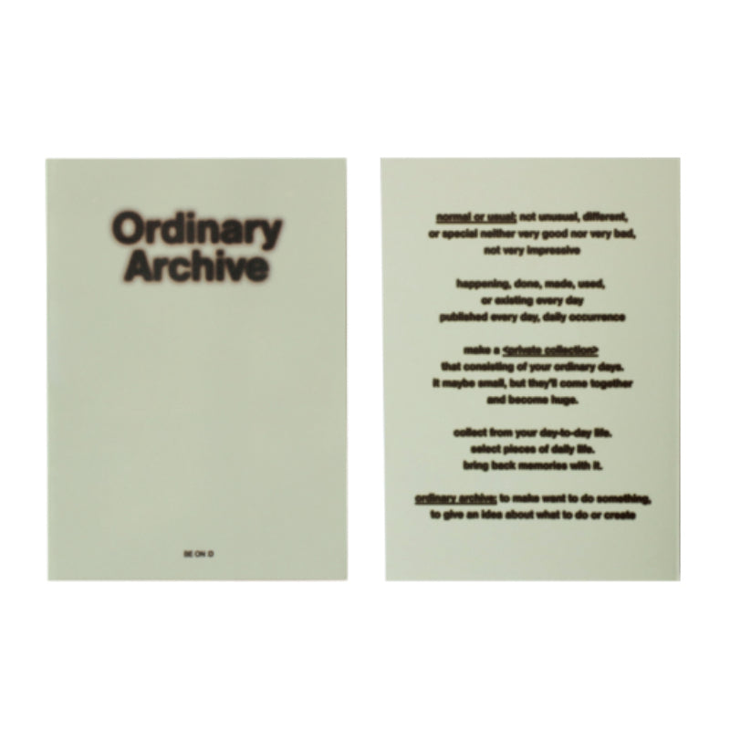 Be On D - 2023 Ordinary Archive Diary (Date)