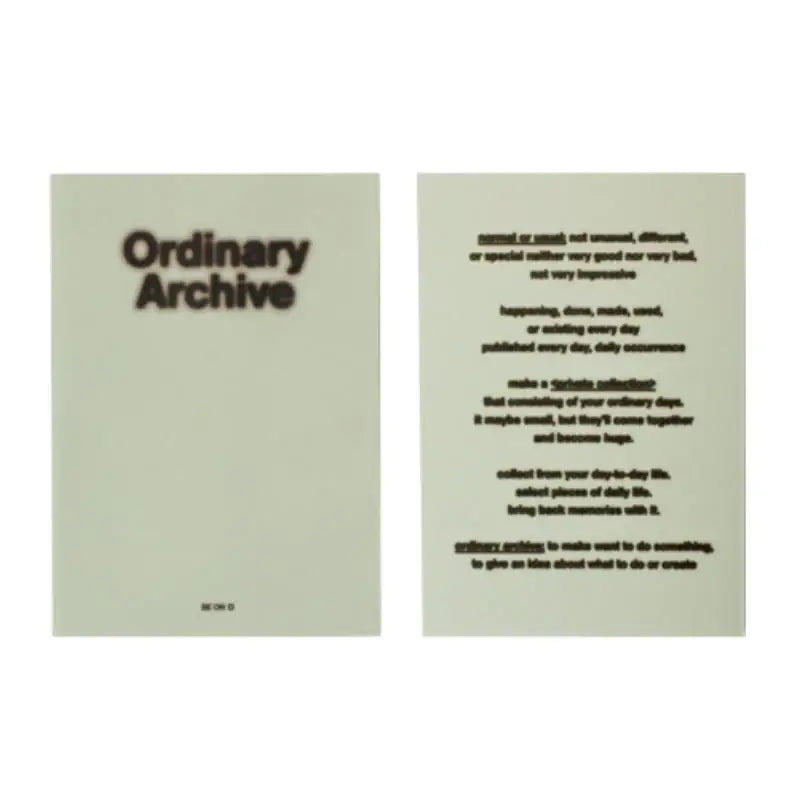 Be On D - 2023 Ordinary Archive Diary (Date) - Be On D - Diary - Harumio