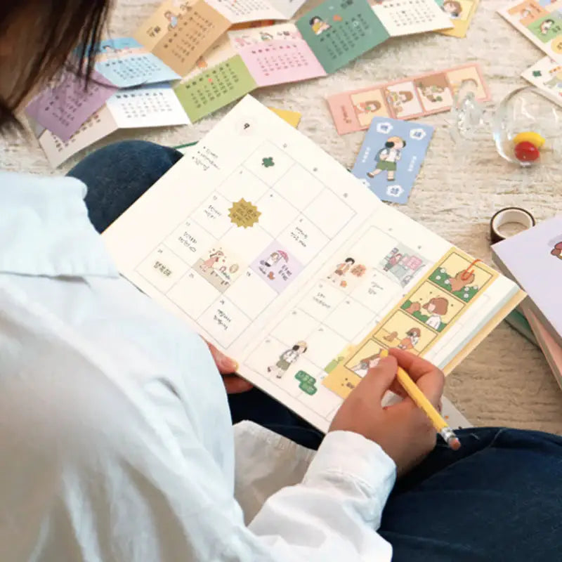 INDIGO - 2023 Daily Daku Diary Set V4 - INDIGO - Diary - Harumio
