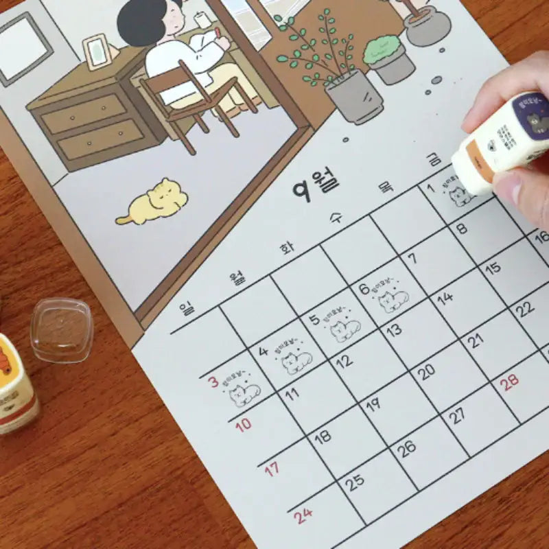 INDIGO - 2023 Daily Wall Calendar - INDIGO - 2023 Calendars - Harumio
