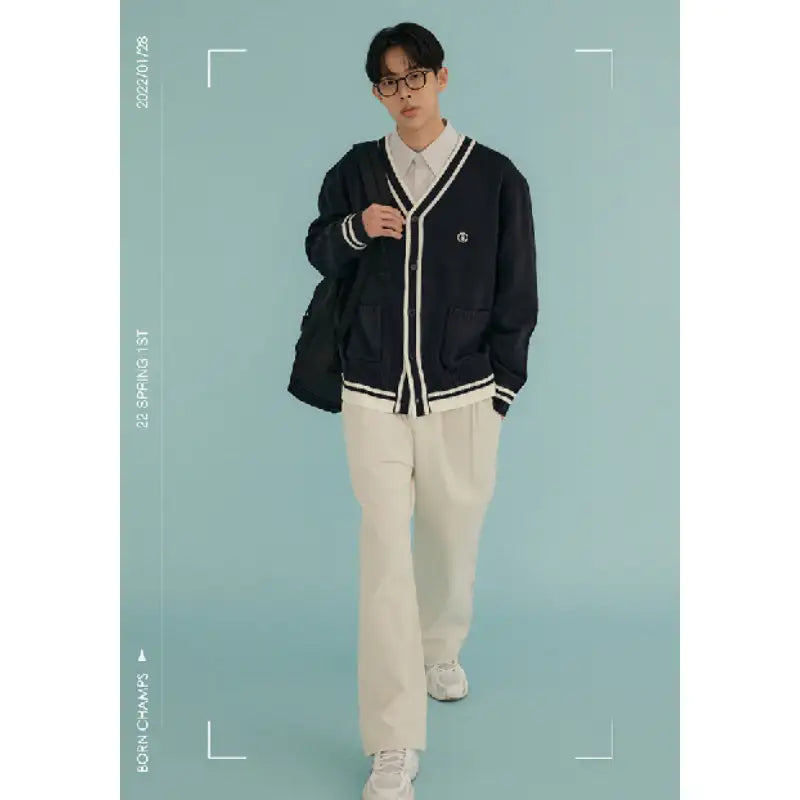 Born Champs x Joohoney - BC Logo Cardigan - Born Champs - Cardigan - Harumio