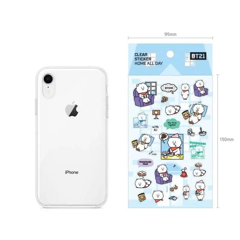 Monopoly x BT21 - Clear Sticker - Home All Day - Monopoly - Accessories - Harumio