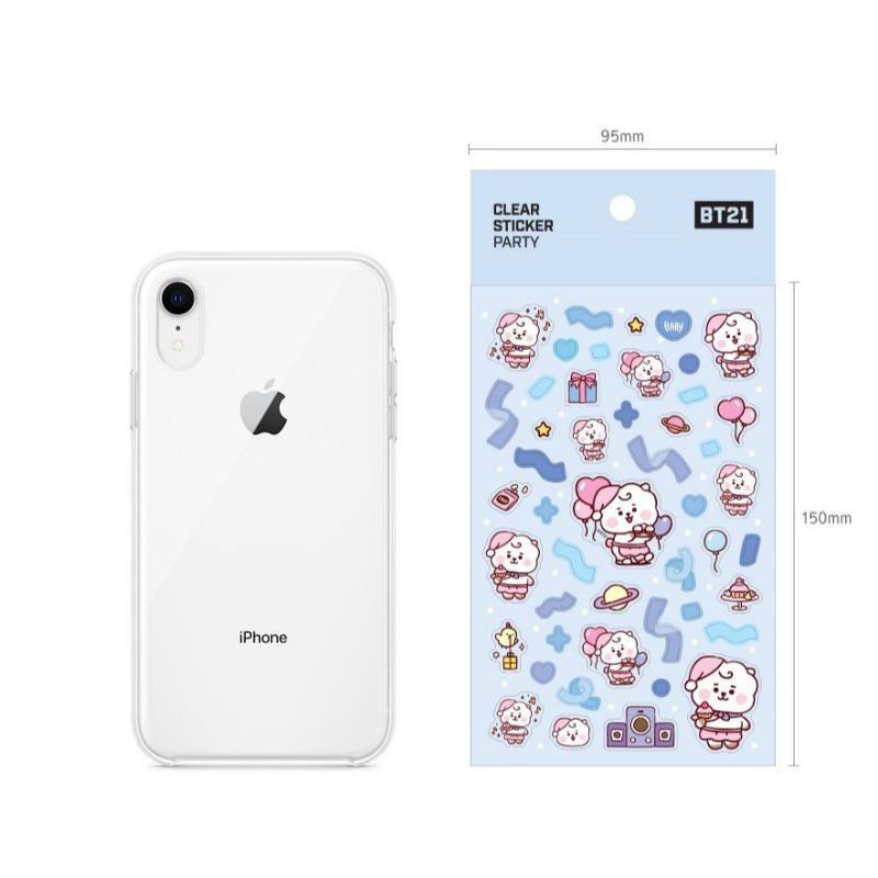 Monopoly x BT21 - Clear Sticker - Party