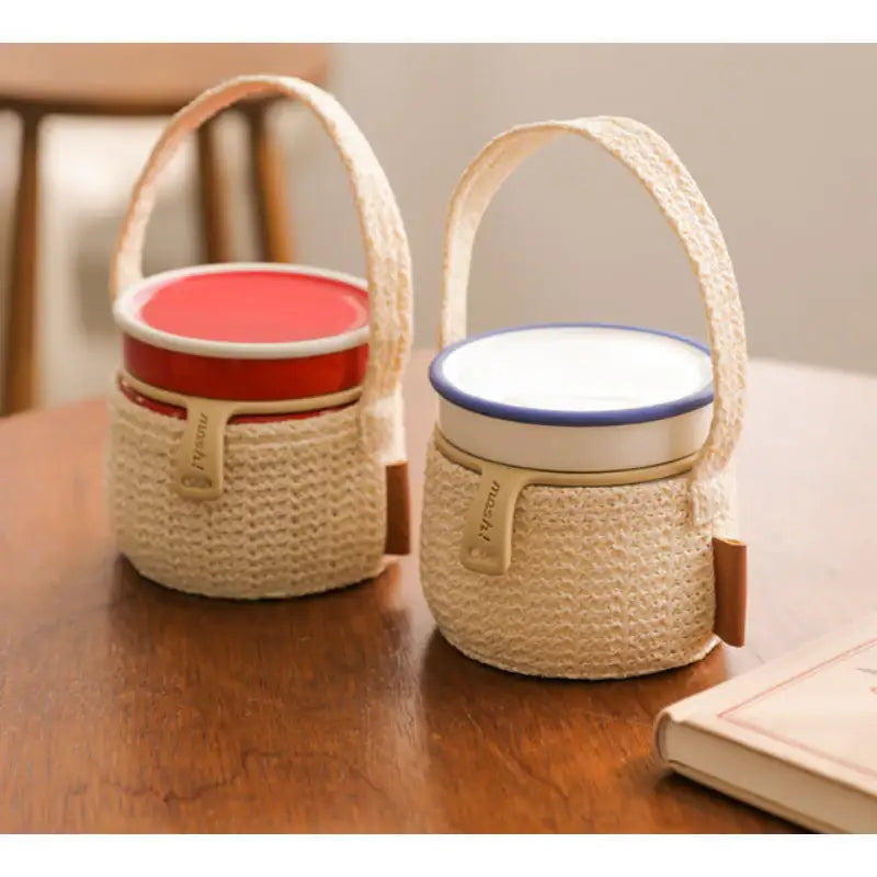 Mosh - Latte Food Jar Rattan Cover for Latte Food Jar - Mosh - Rattan Cover - Harumio