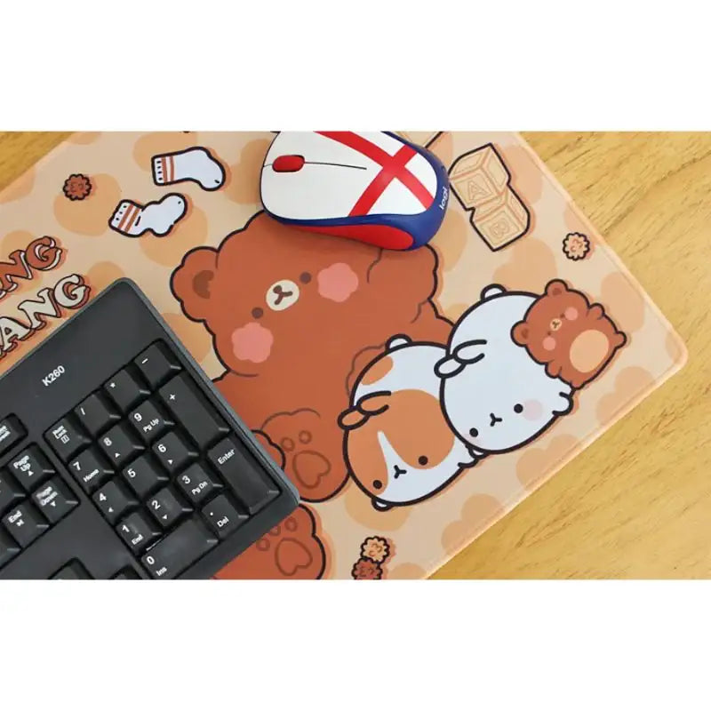 Molang - Teddy Bear Large Mouse Pad - Molang - Mouse Pads - Harumio