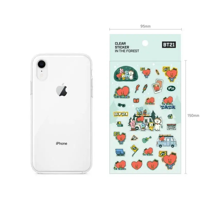 Monopoly x BT21 - Clear Sticker - In The Forest - Monopoly - Accessories - Harumio