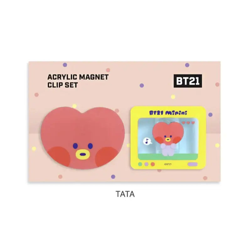 Monopoly x BT21 - Minini Acrylic Magnet Clip Set - Monopoly - Accessories - Harumio
