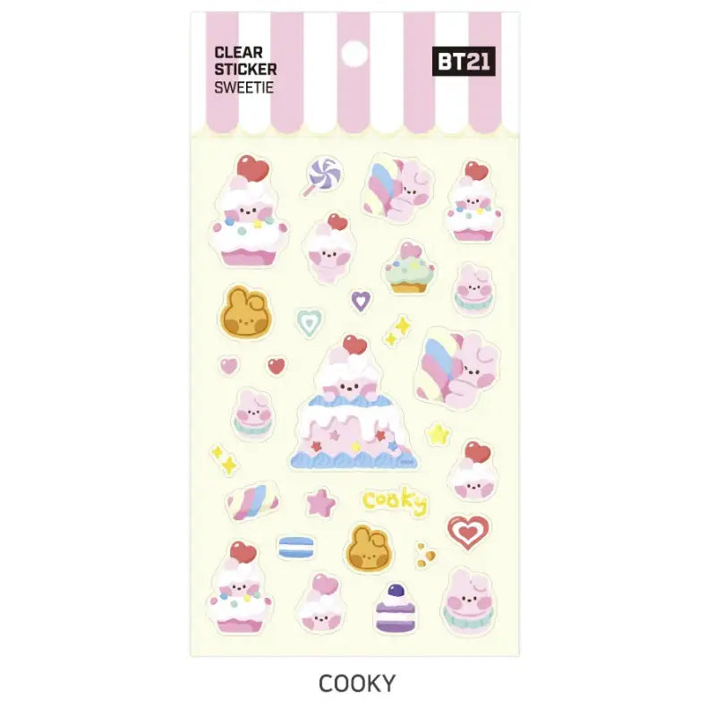 Monopoly x BT21 - Clear Sticker - Sweetie - Monopoly - Stationery - Harumio