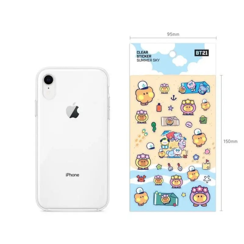 Monopoly x BT21 - Clear Sticker - Summer Sky - Monopoly - Accessories - Harumio