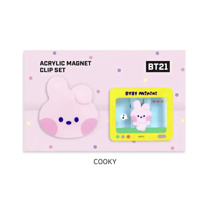 Monopoly x BT21 - Minini Acrylic Magnet Clip Set - Monopoly - Accessories - Harumio