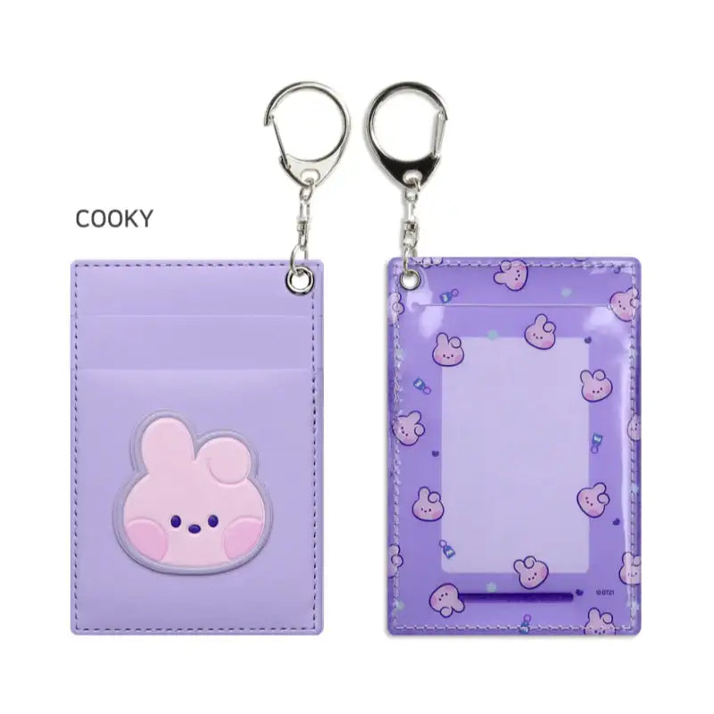 Monopoly x BT21 - Minini Leather Patch Card Holder - Monopoly - Accessories - Harumio