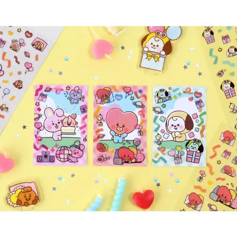 Monopoly x BT21 - Clear Sticker - Party - Monopoly - Accessories - Harumio