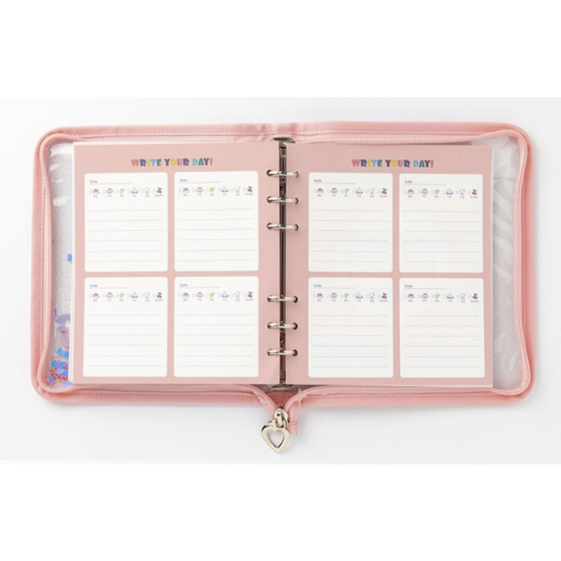 ArtBox - A6 6-Ring Babichon Pinkaholic Glitter 2021 Diary