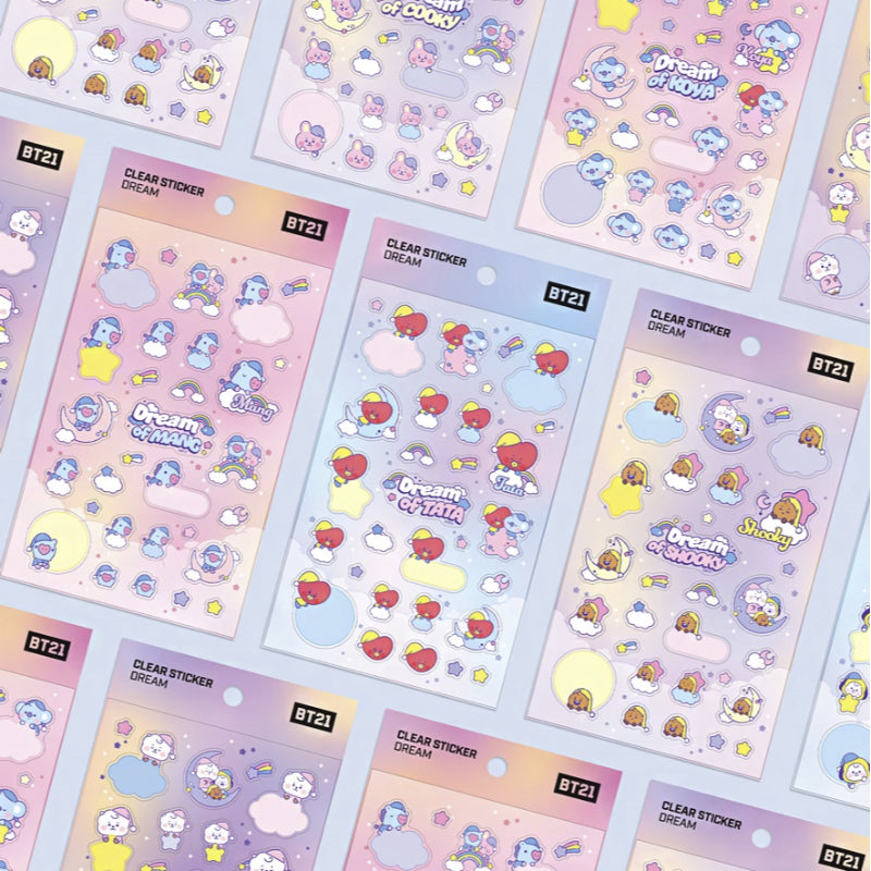 BT21 x Monopoly - Baby Clear Sticker DREAM