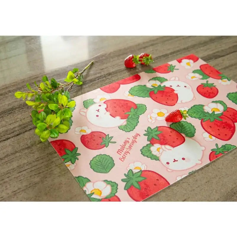 Molang - Strawberry Table Mat - Molang - Accessories - Harumio