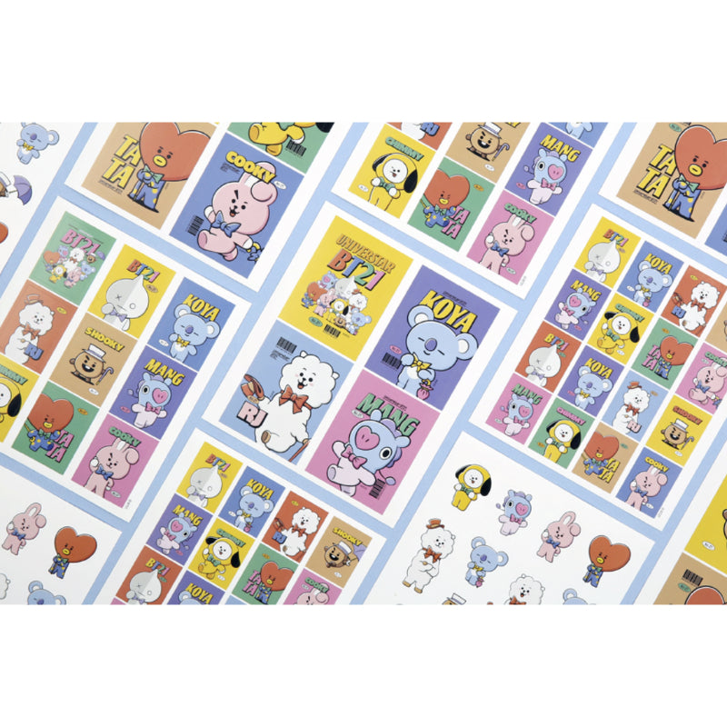 BT21 x Monopoly - Vintage Sticker Set