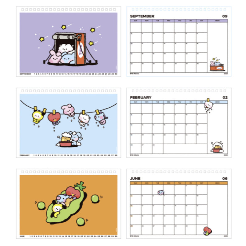 BT21 - Minini 2023 Calendar - BT21 - Calendars - Harumio