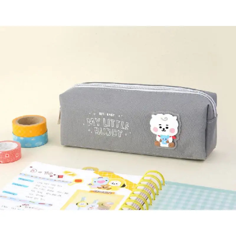 Monopoly X BT21- Twin Pocket Pen Pouch - Little Buddy - BT21 - Accesories - Harumio