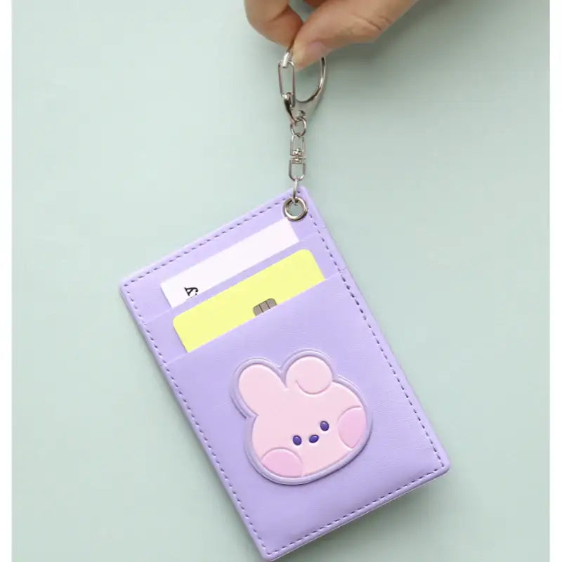 Monopoly x BT21 - Minini Leather Patch Card Holder - Monopoly - Accessories - Harumio