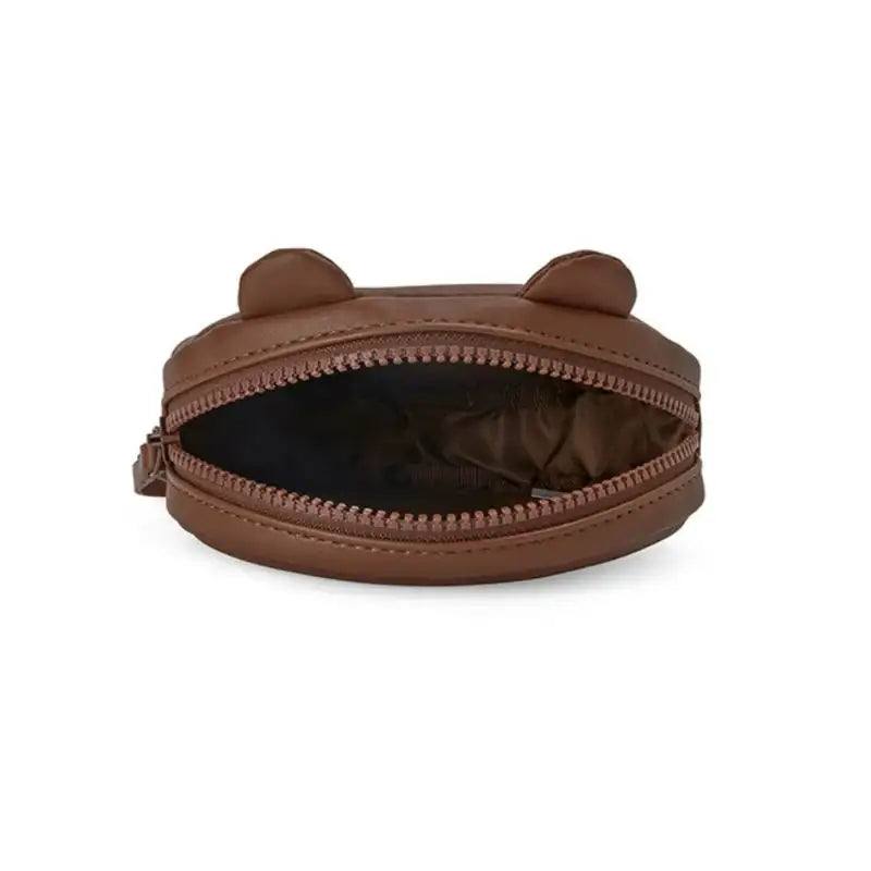Line Friends - Brown Leather-like Mini Pouch - Line Friends - Pouches - Harumio