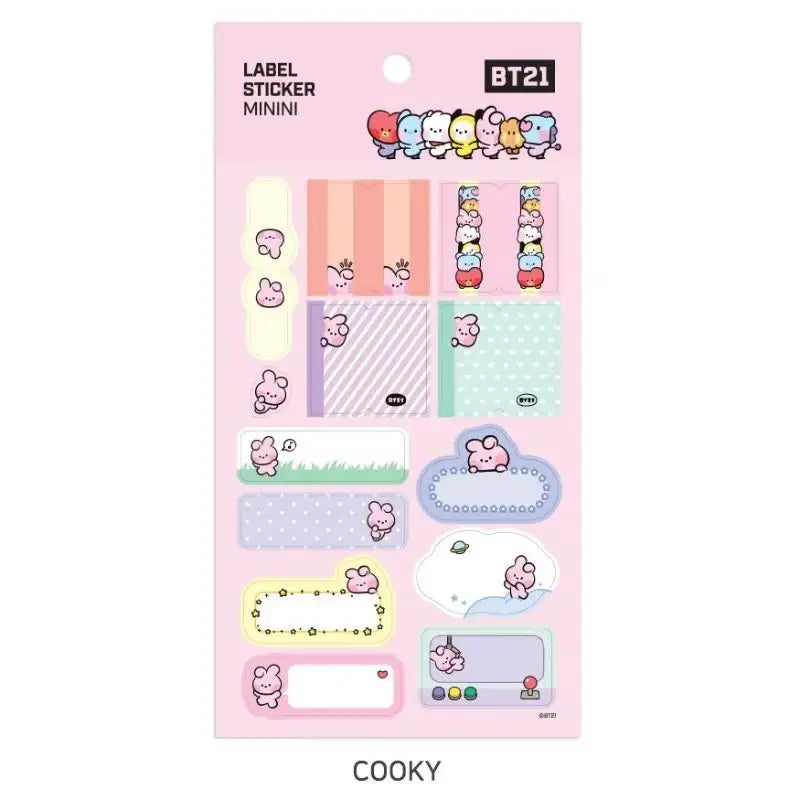 Monopoly x BT21 - Minini Label Sticker - Monopoly - Accessories - Harumio