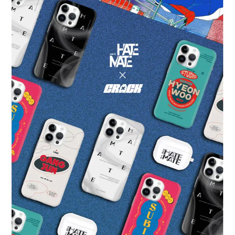Crack X How To Hate Mate - iPhone Cases - HYEON WOO - Crack Webtoon - Phone Case - Harumio