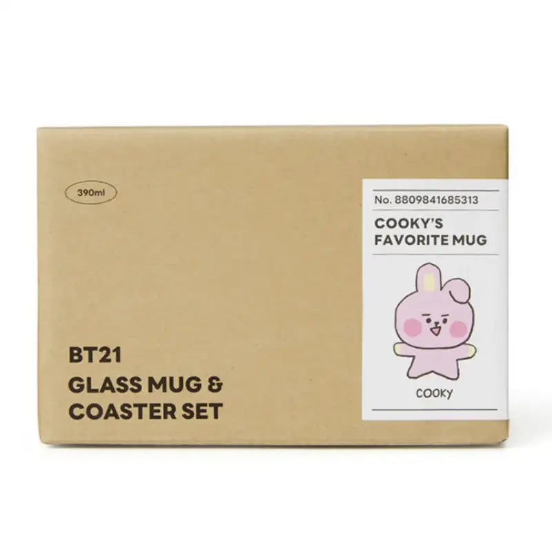 BT21 - Baby Glass Mug And Coaster Set - BT21 - Home & Living - Harumio