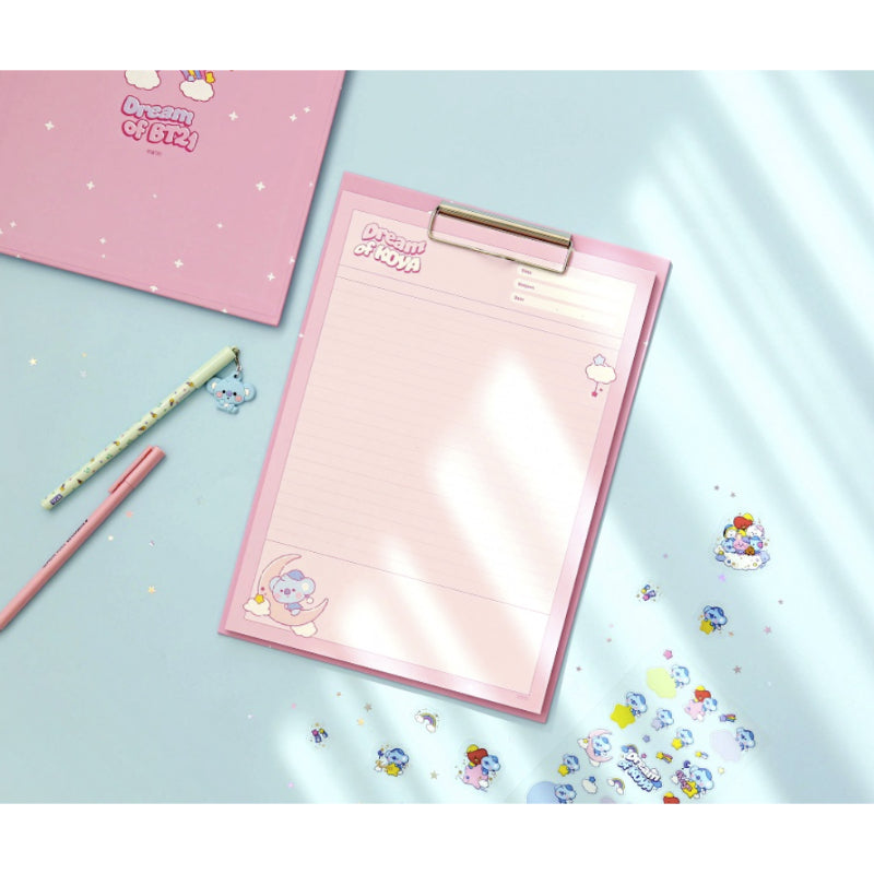 BT21 x Monopoly - Baby Clipboard & Notepad Set DREAM