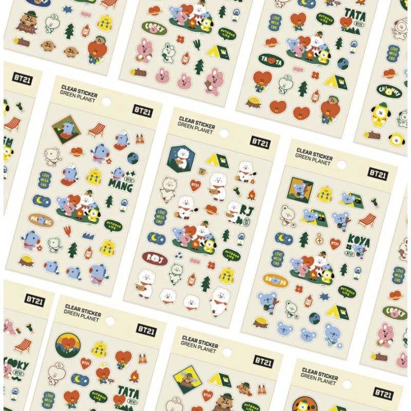 BT21 x Monopoly - Clear Sticker PLANET