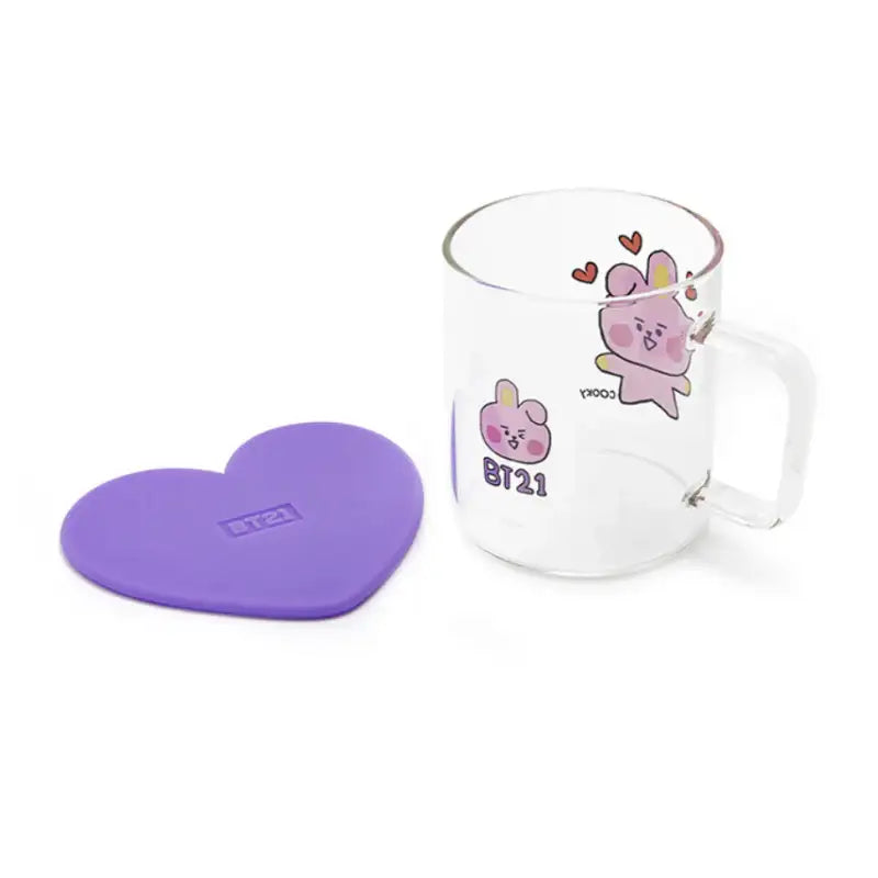BT21 - Baby Glass Mug And Coaster Set - BT21 - Home & Living - Harumio