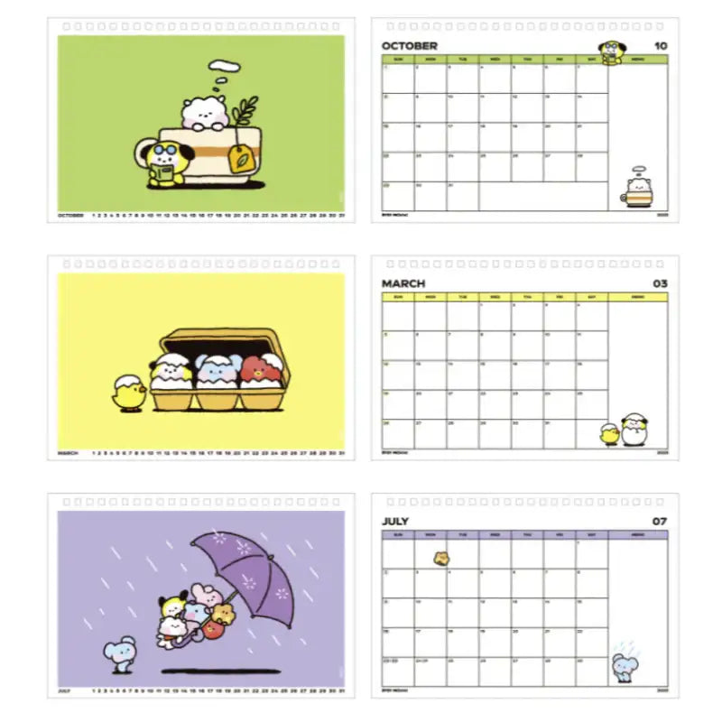 BT21 - Minini 2023 Calendar - BT21 - Calendars - Harumio