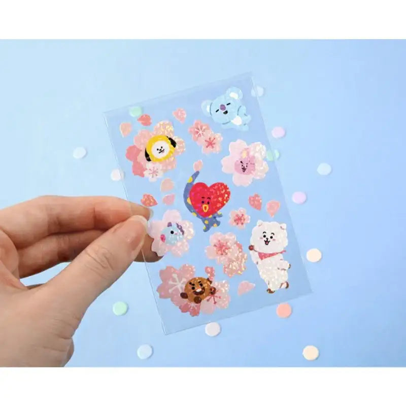 Monopoly x BT21 - Hologram Sticker - Cherry Blossom - Monopoly - Accessories - Harumio