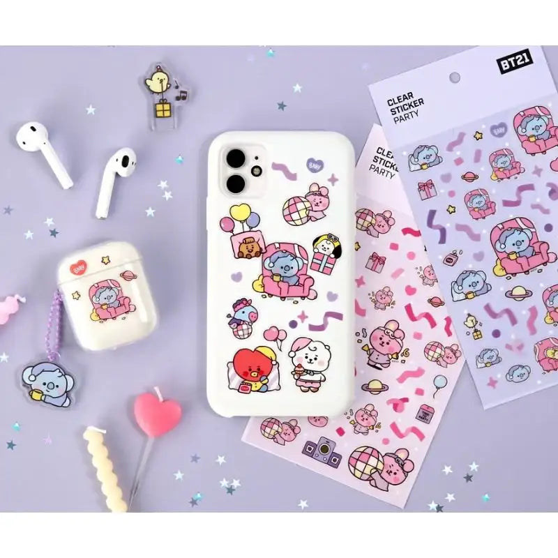 Monopoly x BT21 - Clear Sticker - Party - Monopoly - Accessories - Harumio