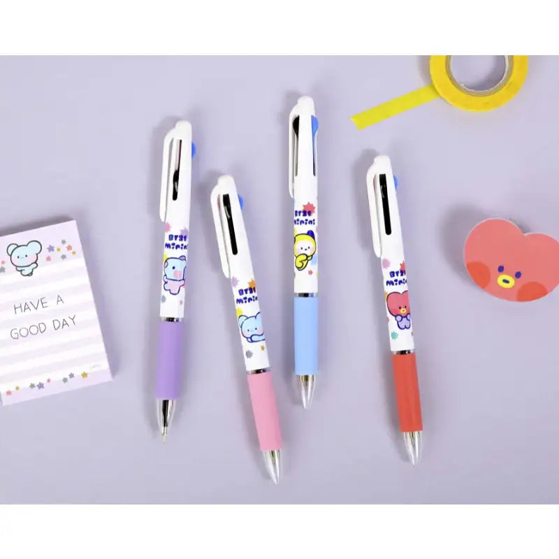 Monopoly x BT21 - Minini 3-Color Ballpoint Pen - Monopoly - Stationery - Harumio