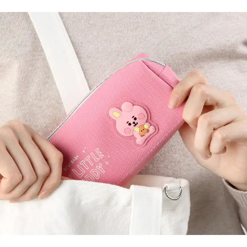 Monopoly X BT21- Twin Pocket Pen Pouch - Little Buddy - BT21 - Accesories - Harumio