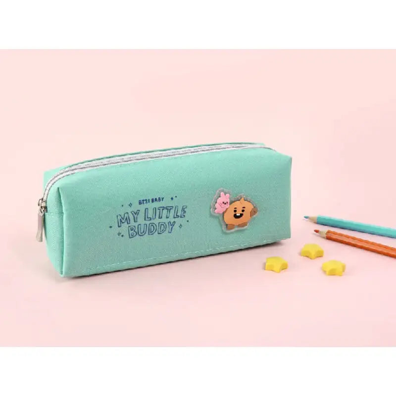 Monopoly X BT21- Twin Pocket Pen Pouch - Little Buddy - BT21 - Accesories - Harumio