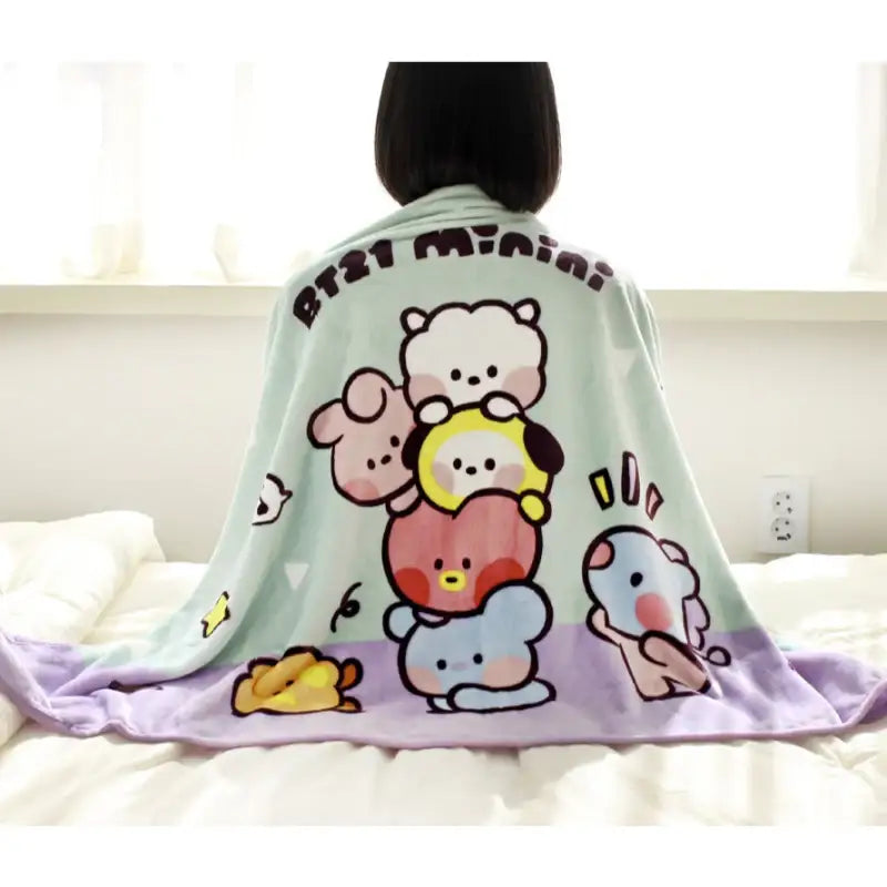 Monopoly x BT21 - Minini Blanket - Monopoly - Home & Living - Harumio