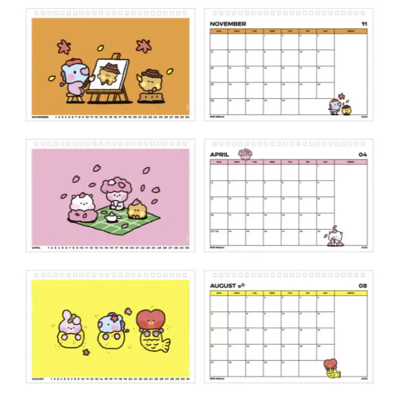 BT21 - Minini 2023 Calendar - BT21 - Calendars - Harumio