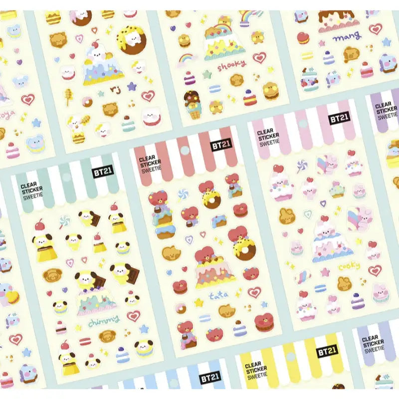 Monopoly x BT21 - Clear Sticker - Sweetie - Monopoly - Stationery - Harumio
