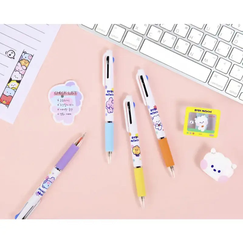 Monopoly x BT21 - Minini 3-Color Ballpoint Pen - Monopoly - Stationery - Harumio