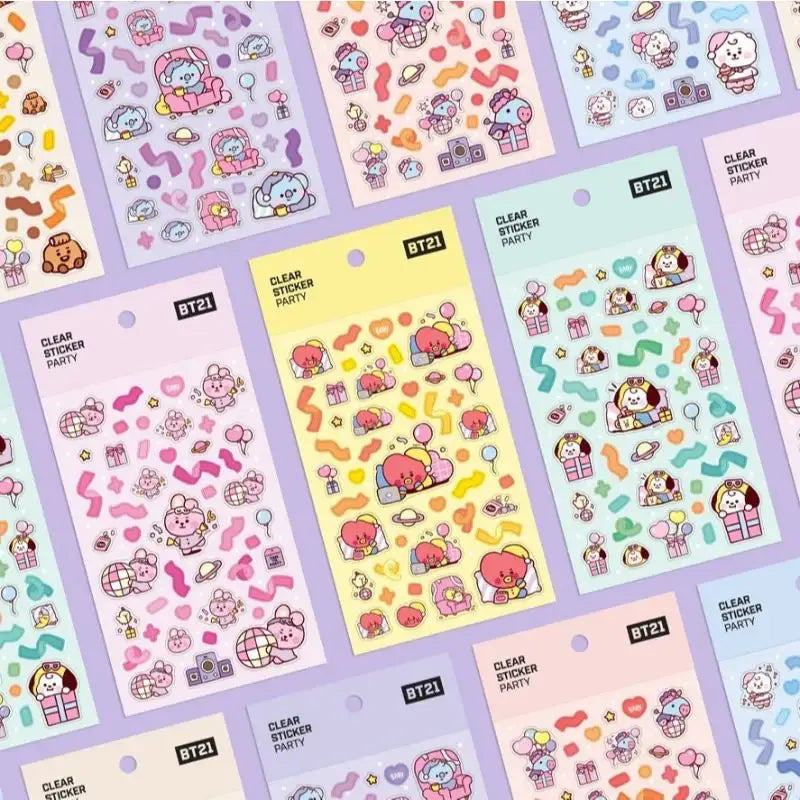 Monopoly x BT21 - Clear Sticker - Party - Monopoly - Accessories - Harumio
