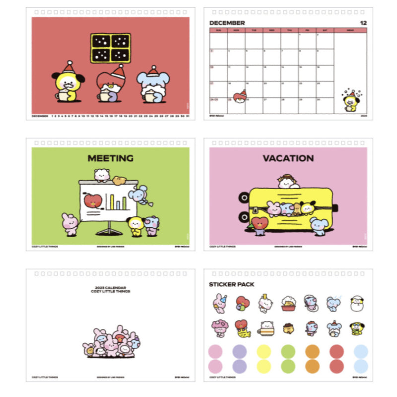 BT21 - Minini 2023 Calendar - BT21 - Calendars - Harumio