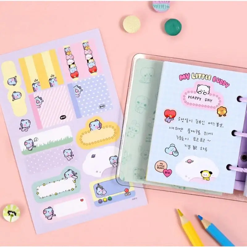 Monopoly x BT21 - Minini Label Sticker - Monopoly - Accessories - Harumio