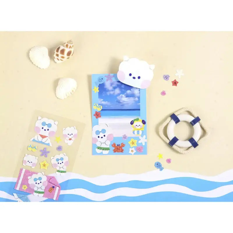 Monopoly x BT21 - Hologram Sticker - Summer Sky - Monopoly - Stationery - Harumio
