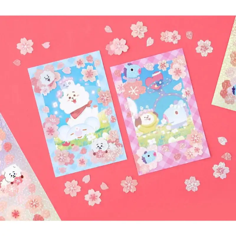 Monopoly x BT21 - Hologram Sticker - Cherry Blossom - Monopoly - Accessories - Harumio